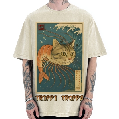 Trippi Troppa Brainrot Vintage Washed T-shirt