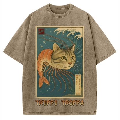 Trippi Troppa Brainrot Vintage Washed T-shirt