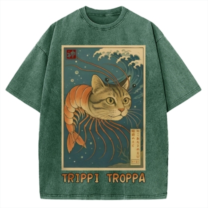 Trippi Troppa Brainrot Vintage Washed T-shirt