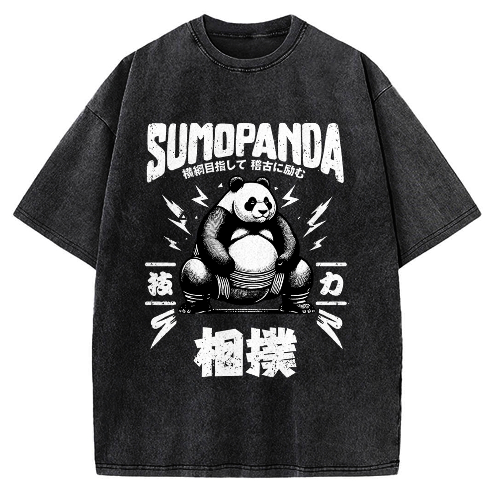 Sumo Panda Vintage Washed T-shirt