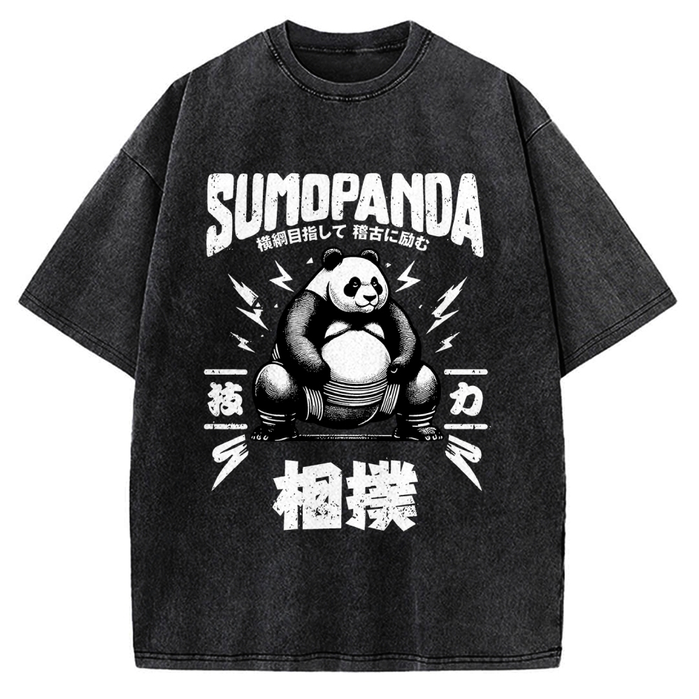 Sumo Panda Vintage Washed T-shirt
