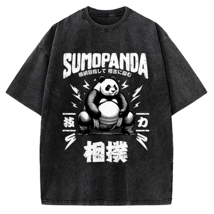 Sumo Panda Vintage Washed T-shirt