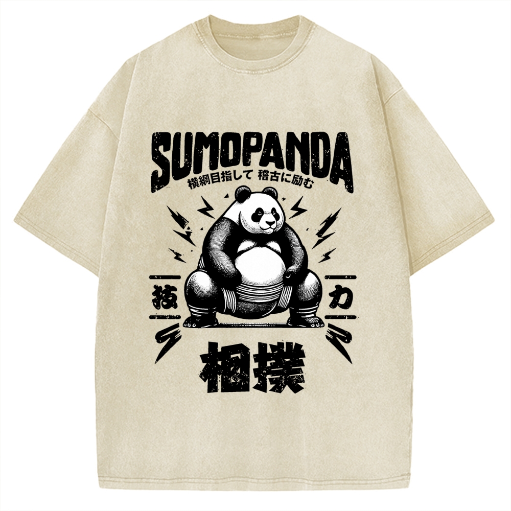 Sumo Panda Vintage Washed T-shirt
