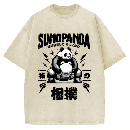 Sumo Panda Vintage Washed T-shirt