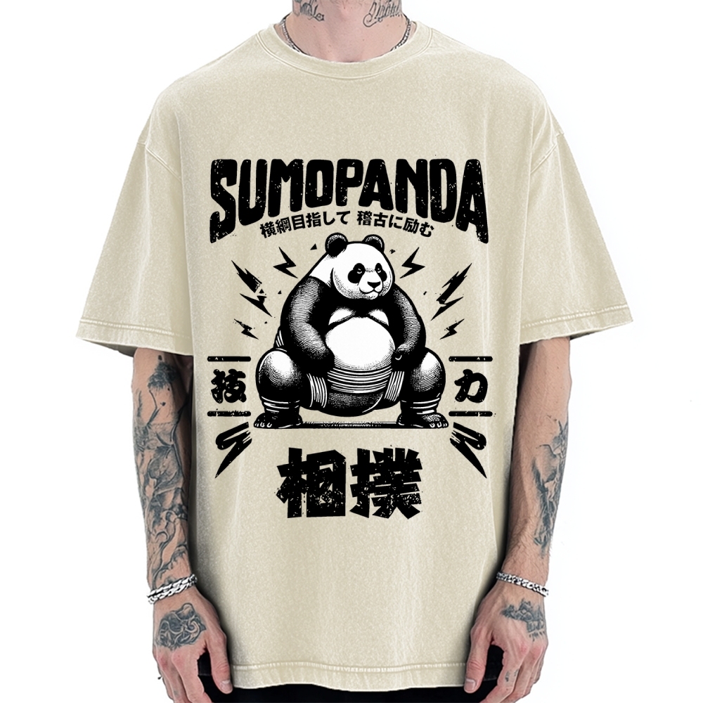 Sumo Panda Vintage Washed T-shirt