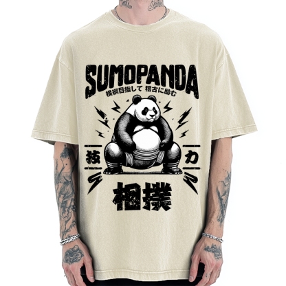Sumo Panda Vintage Washed T-shirt