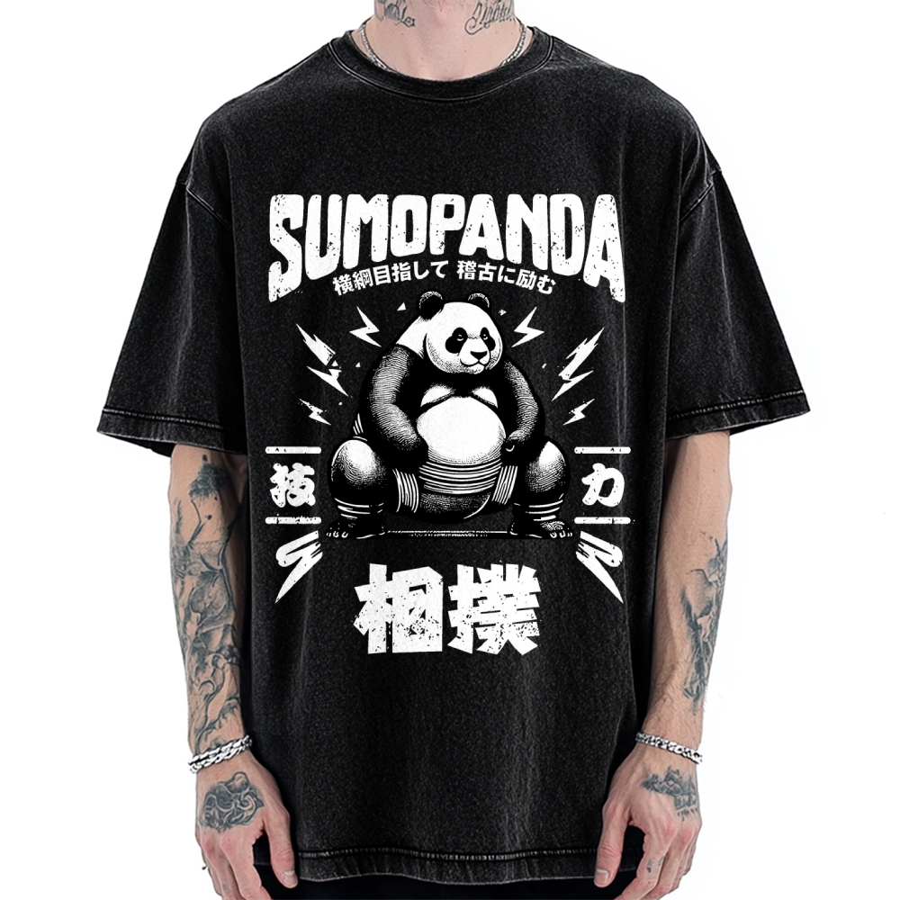 Sumo Panda Vintage Washed T-shirt