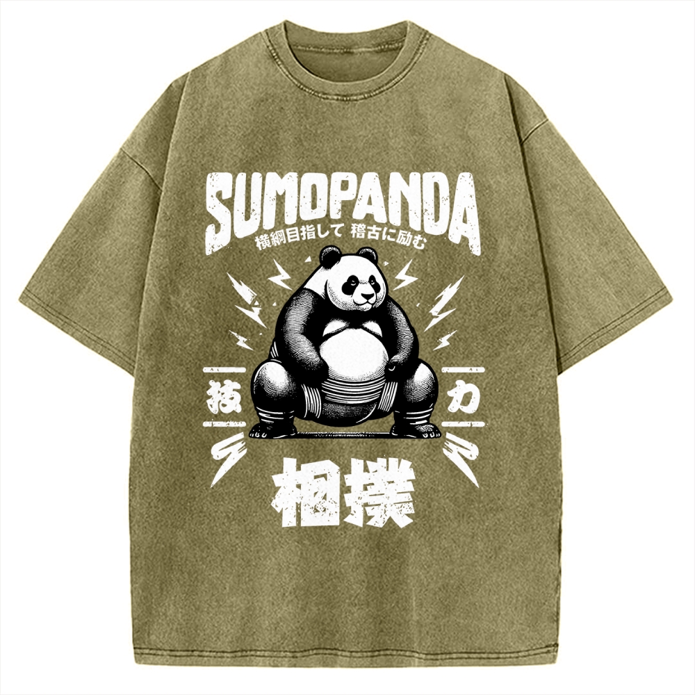 Sumo Panda Vintage Washed T-shirt