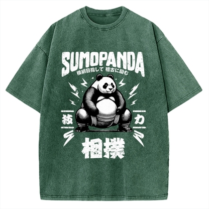 Sumo Panda Vintage Washed T-shirt