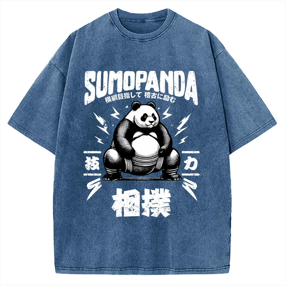 Sumo Panda Vintage Washed T-shirt
