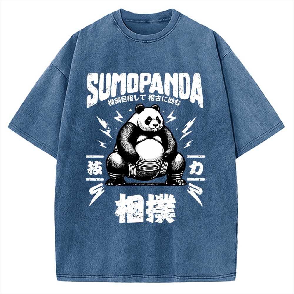 Sumo Panda Vintage Washed T-shirt
