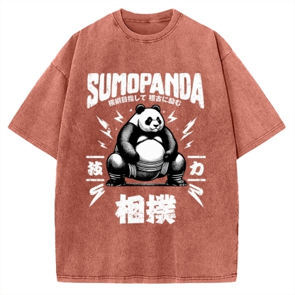 Sumo Panda Vintage Washed T-shirt