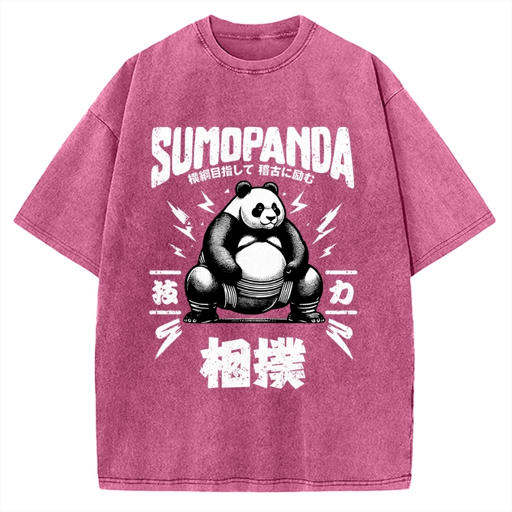 Sumo Panda Vintage Washed T-shirt