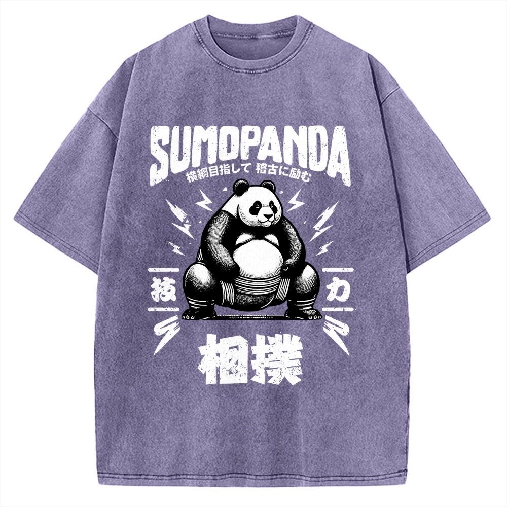 Sumo Panda Vintage Washed T-shirt