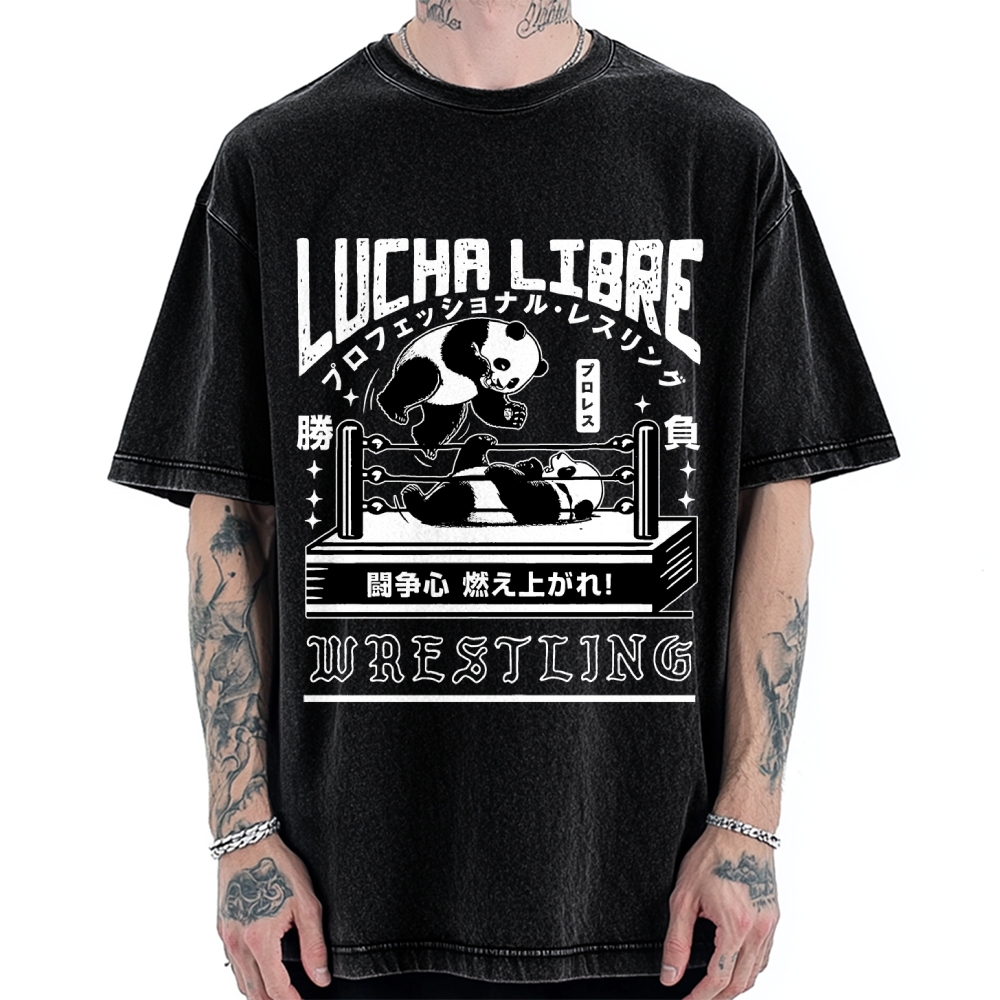 Lucha Libre Japan Vintage Washed T-shirt