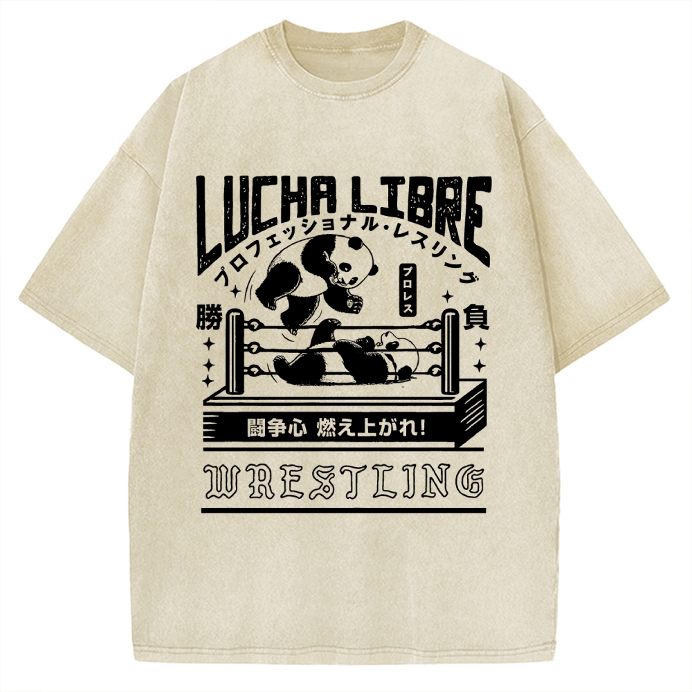 Lucha Libre Japan Vintage Washed T-shirt