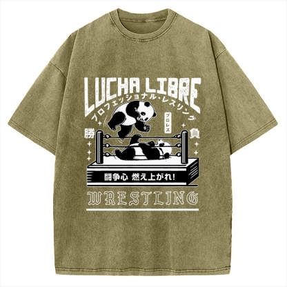 Lucha Libre Japan Vintage Washed T-shirt