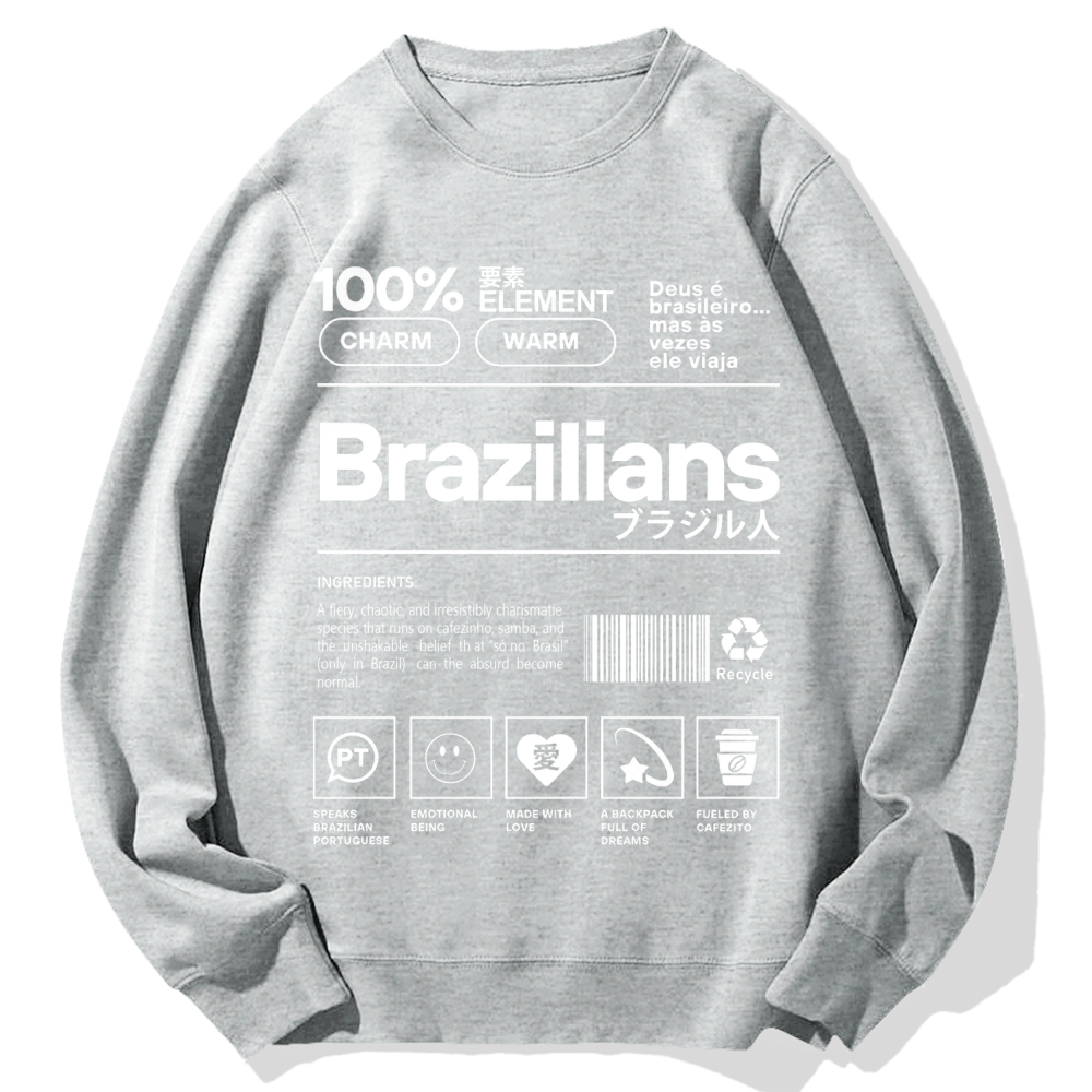 Tokyo-Assassin Brazilians Japanese Kanji Katakana Cotton Sweatshirt