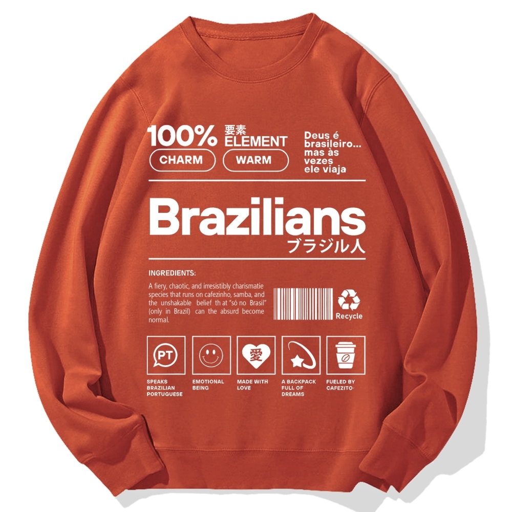 Tokyo-Assassin Brazilians Japanese Kanji Katakana Cotton Sweatshirt