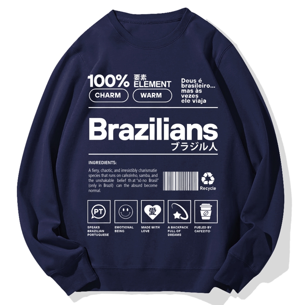 Tokyo-Assassin Brazilians Japanese Kanji Katakana Cotton Sweatshirt