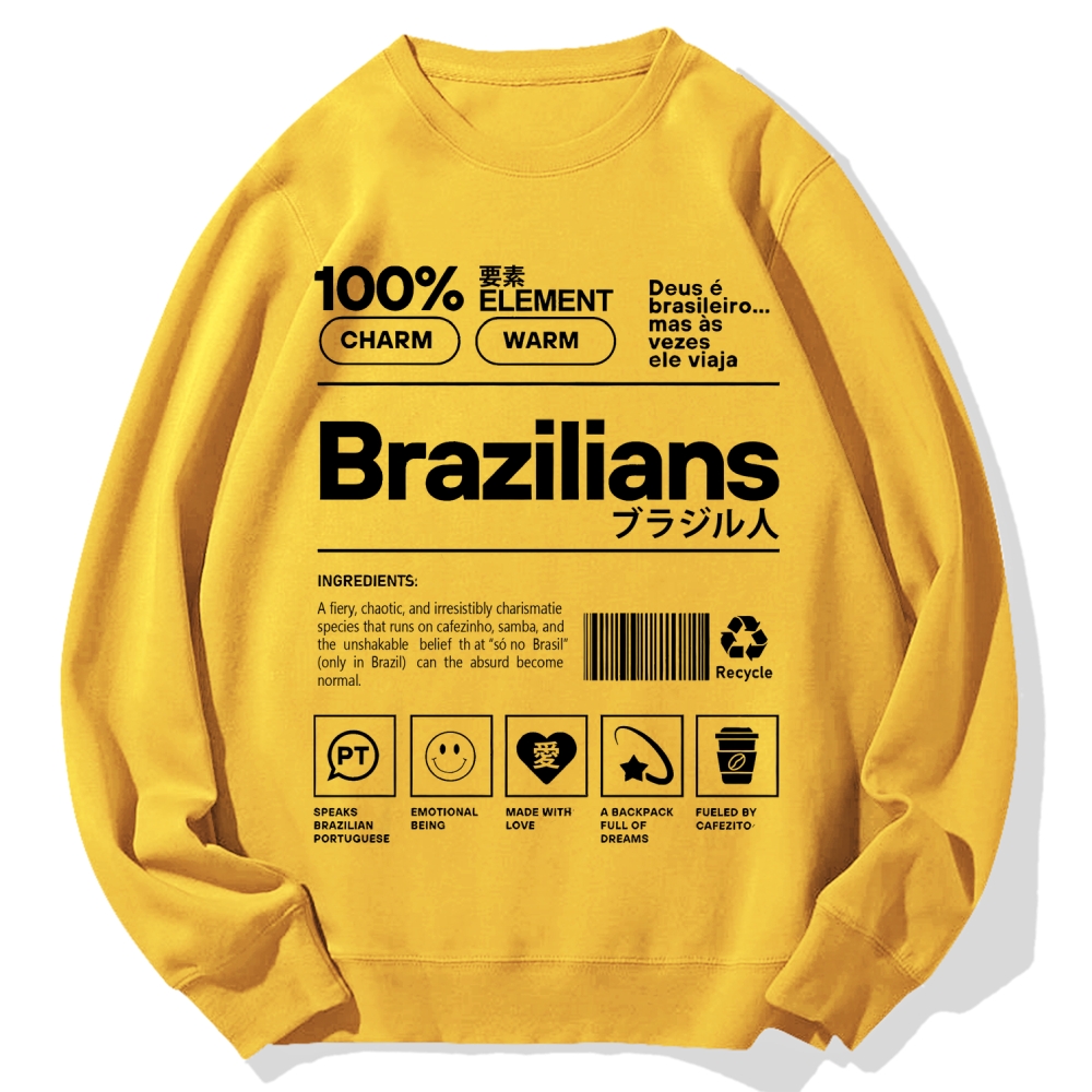 Tokyo-Assassin Brazilians Japanese Kanji Katakana Cotton Sweatshirt