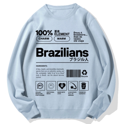 Tokyo-Assassin Brazilians Japanese Kanji Katakana Cotton Sweatshirt