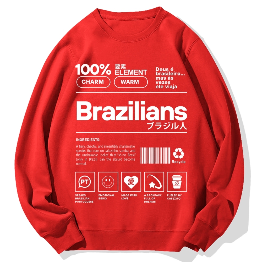 Tokyo-Assassin Brazilians Japanese Kanji Katakana Cotton Sweatshirt