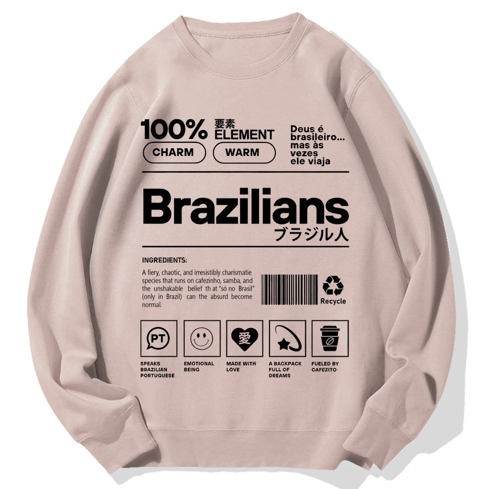 Tokyo-Assassin Brazilians Japanese Kanji Katakana Cotton Sweatshirt