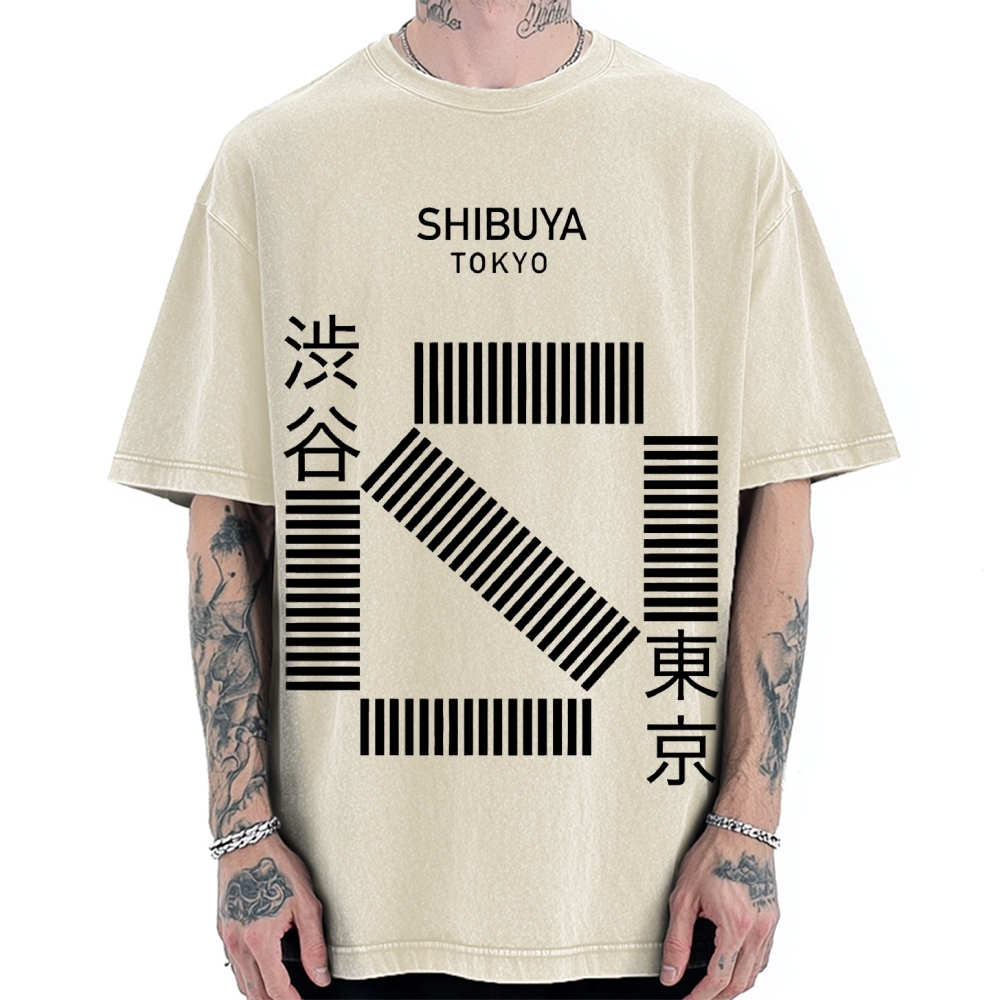Shibuya Tokyo Vintage Washed T-shirt