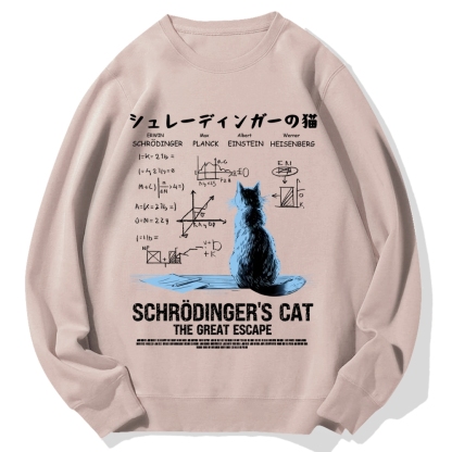 Schrodinger's Cat Escape Plan Cotton Sweatshirt