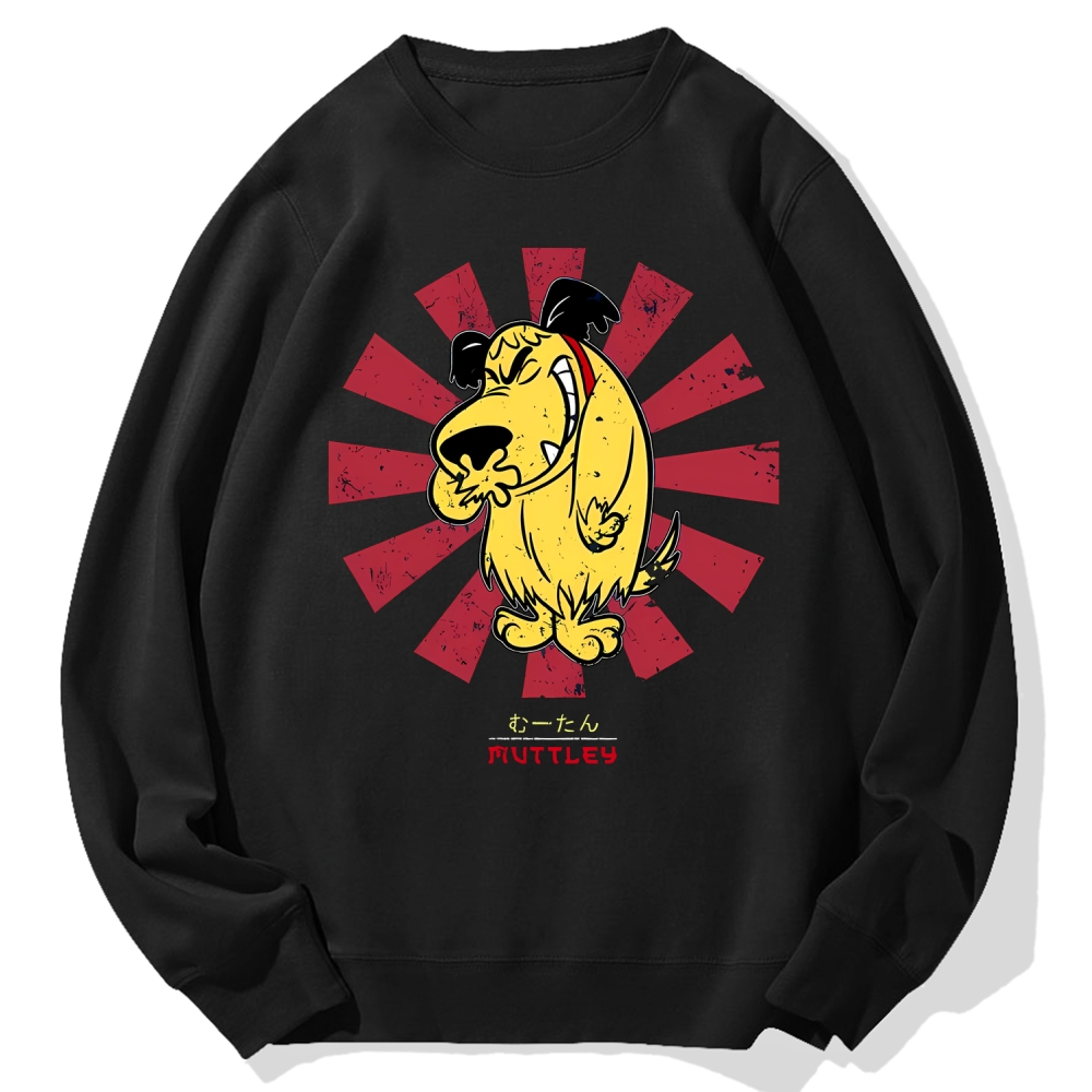 Muttley Retro Japanese Cotton Sweatshirt