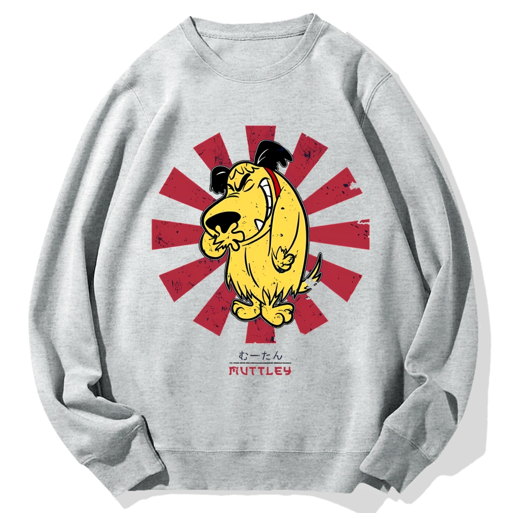 Muttley Retro Japanese Cotton Sweatshirt