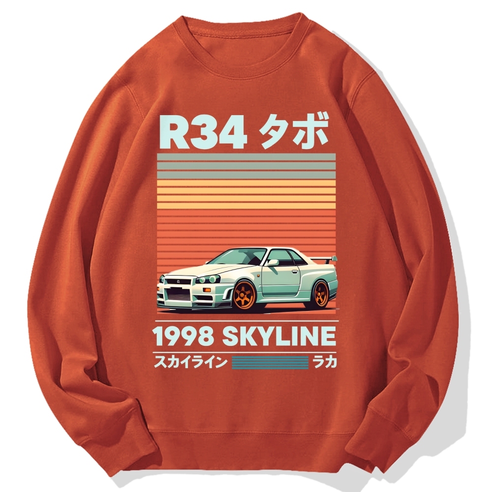 1998 Nissan R34 Skyline Cotton Sweatshirt