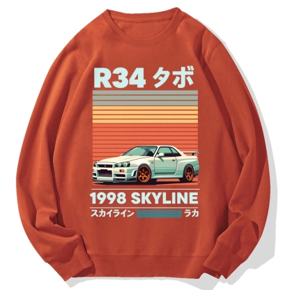 1998 Nissan R34 Skyline Cotton Sweatshirt