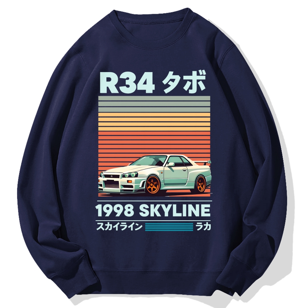 1998 Nissan R34 Skyline Cotton Sweatshirt