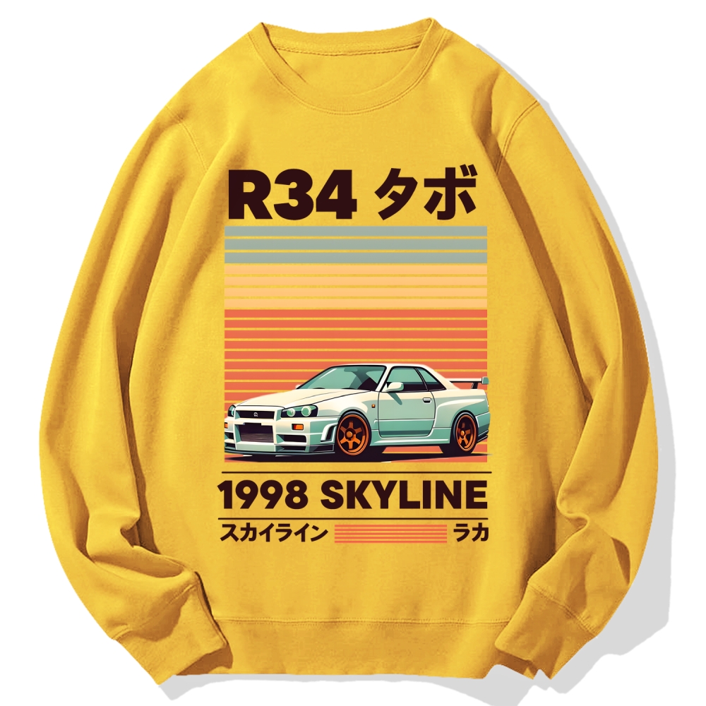 1998 Nissan R34 Skyline Cotton Sweatshirt