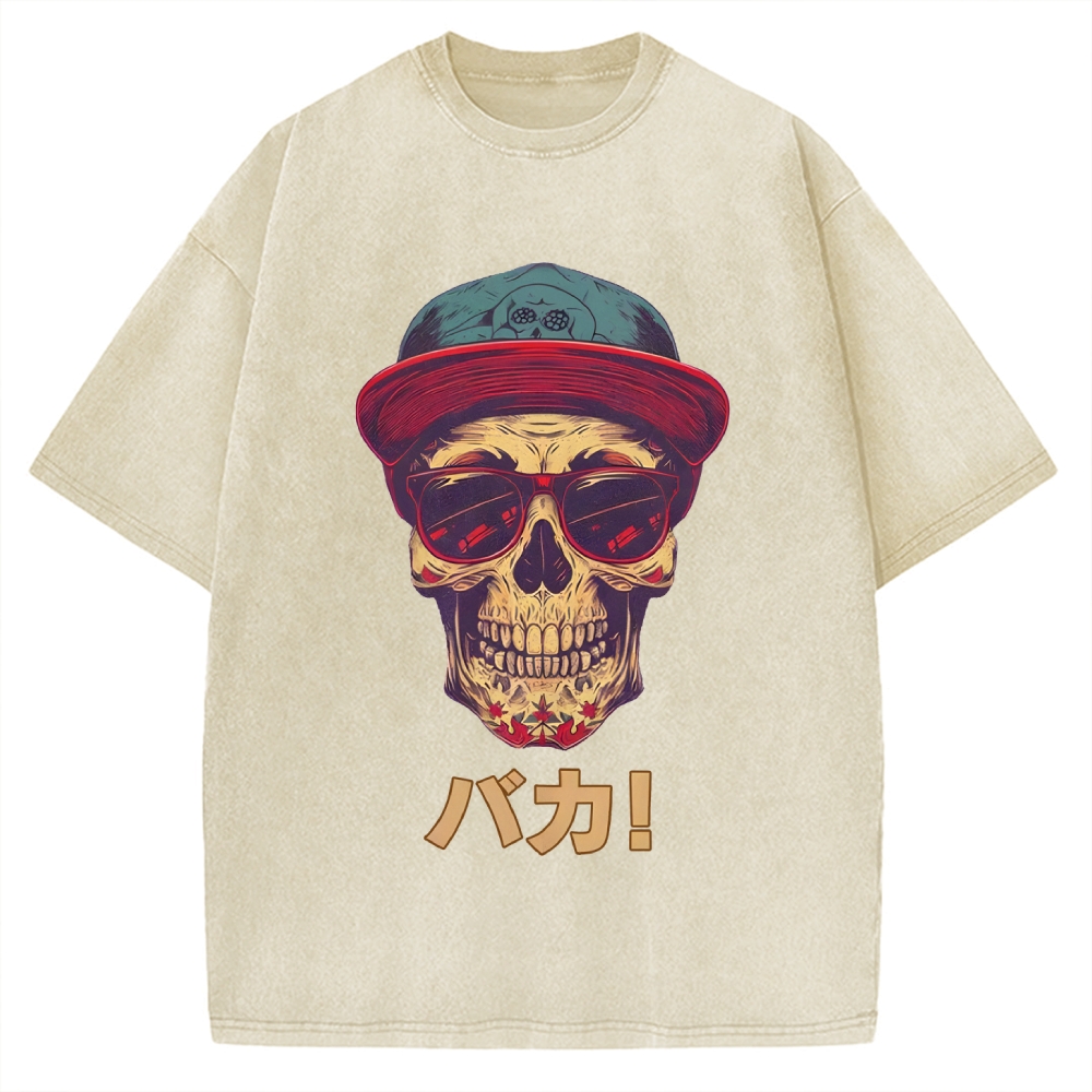 Skull Vintage Washed T-shirt