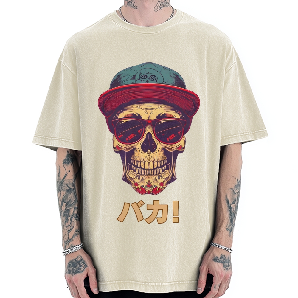 Skull Vintage Washed T-shirt