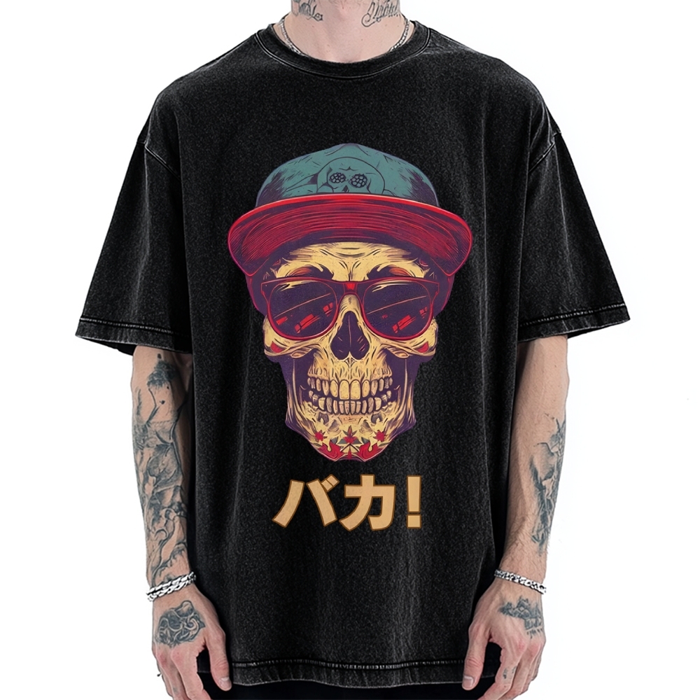 Skull Vintage Washed T-shirt