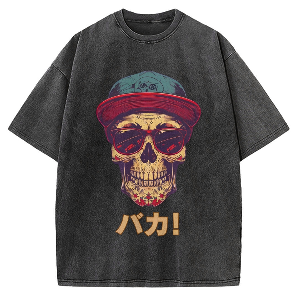 Skull Vintage Washed T-shirt