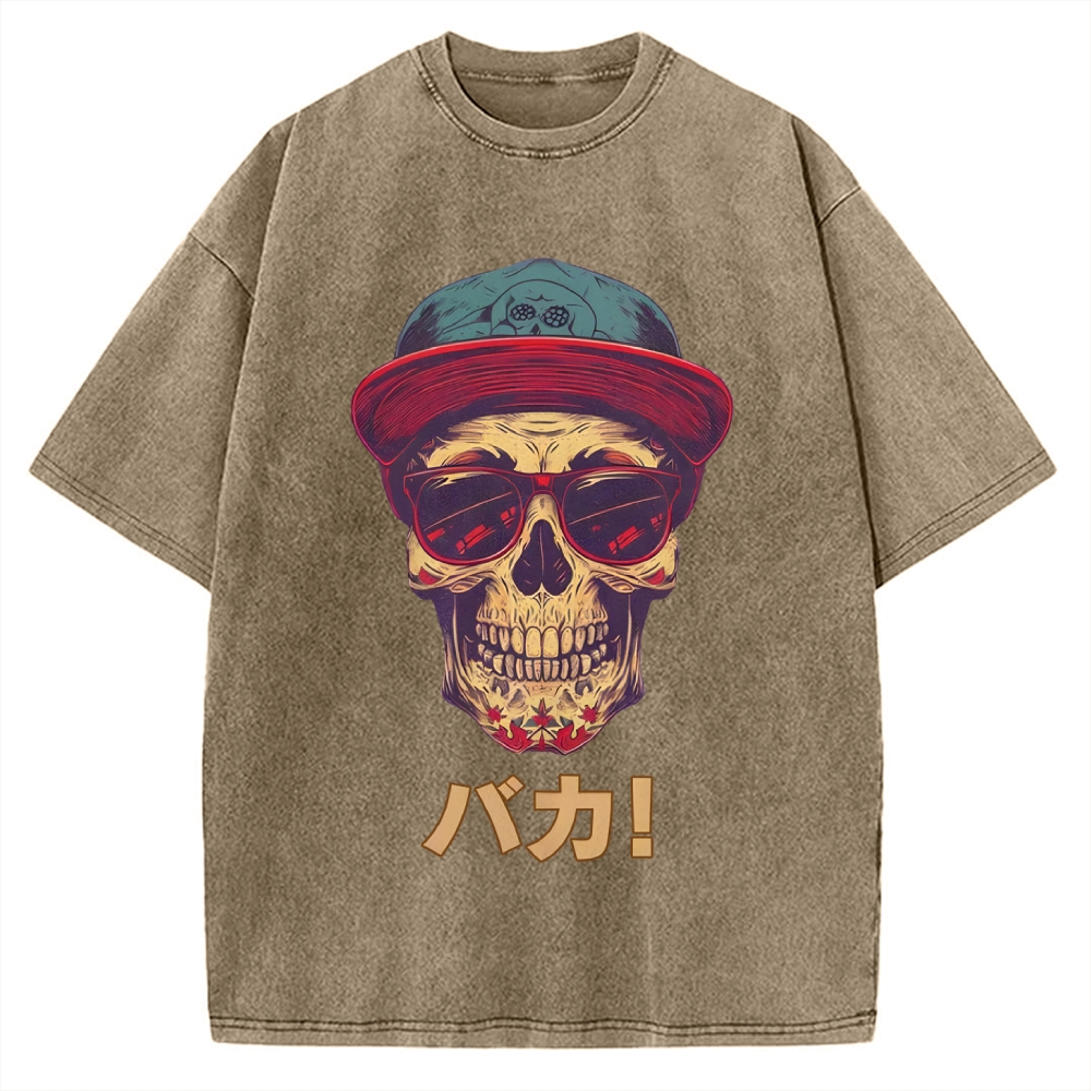 Skull Vintage Washed T-shirt