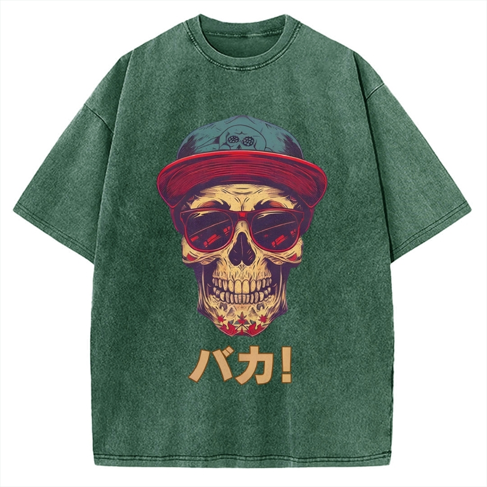 Skull Vintage Washed T-shirt