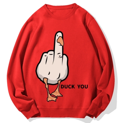 Tokyo-Assassin Duck You Cotton Sweatshirt