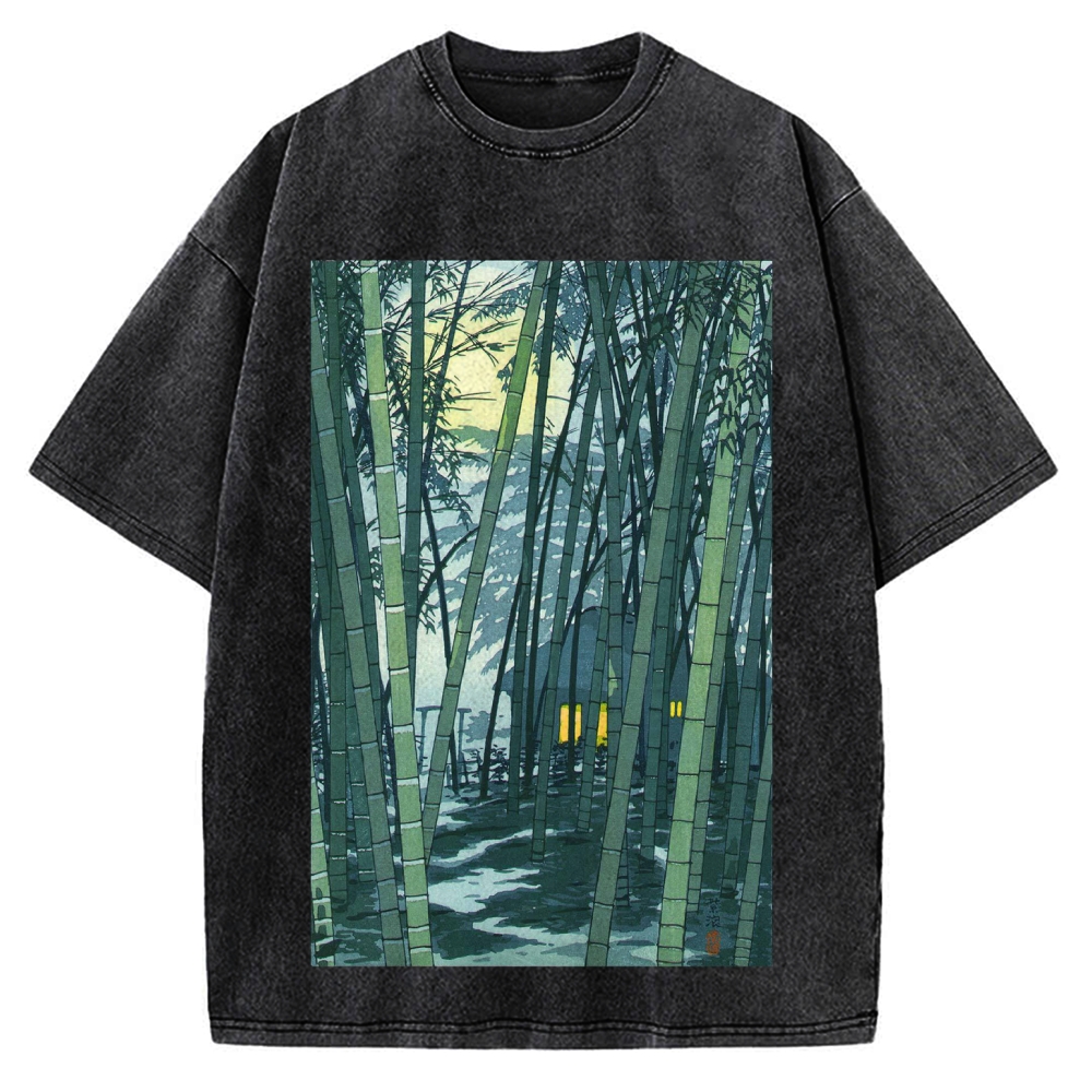 Ukiyo-e Japanese Vintage Washed T-shirt