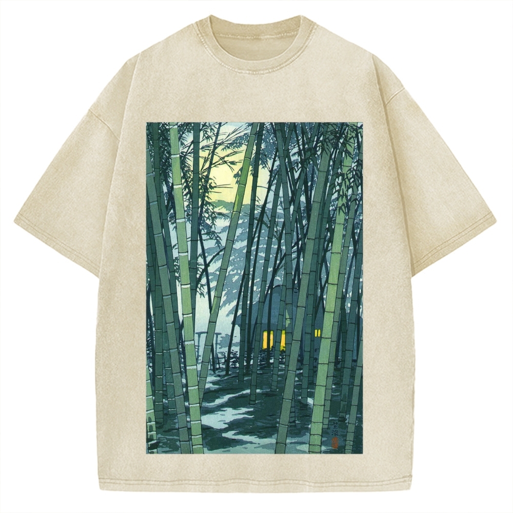 Ukiyo-e Japanese Vintage Washed T-shirt