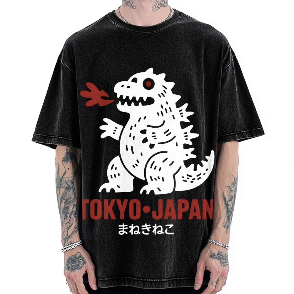 Japanese Lucky Monster Vintage Washed T-shirt