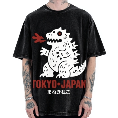 Japanese Lucky Monster Vintage Washed T-shirt