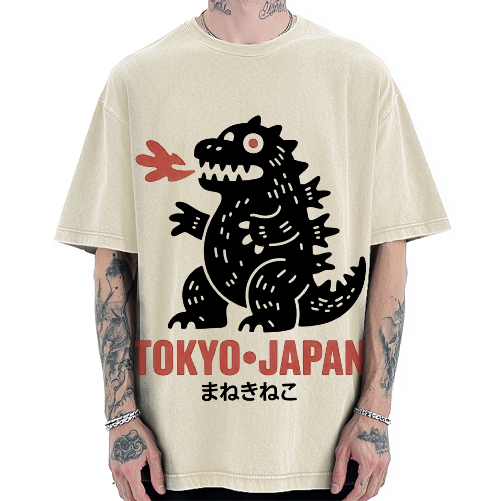 Japanese Lucky Monster Vintage Washed T-shirt