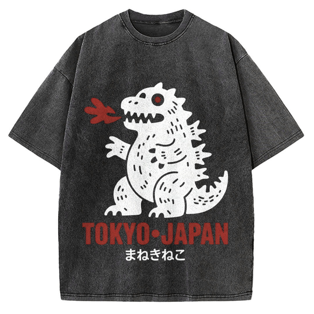 Japanese Lucky Monster Vintage Washed T-shirt