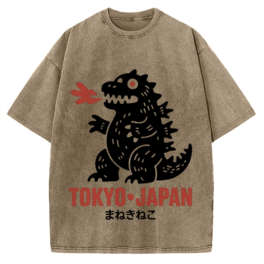 Japanese Lucky Monster Vintage Washed T-shirt